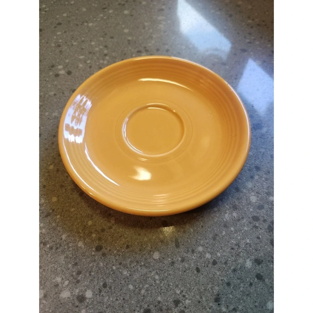 VTG Fiesta Ware Tea Saucer Marigold Yellow